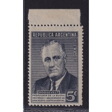 ARGENTINA 1946 GJ 927d ESTAMPILLA CON VARIEDAD NUEVA MINT U$ 10